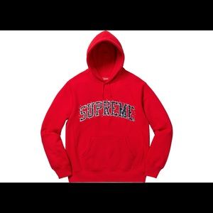 Red Supreme Water Arc Hoodie